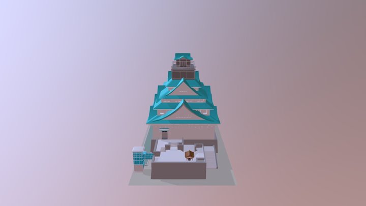 Osaka Castle 3D Model