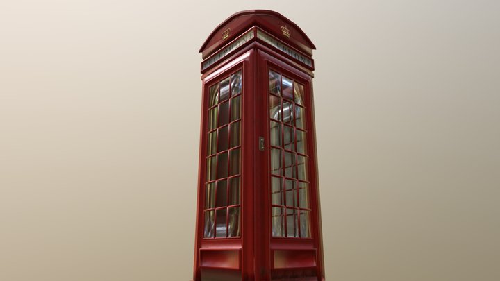 London Phone Booth 3D Model