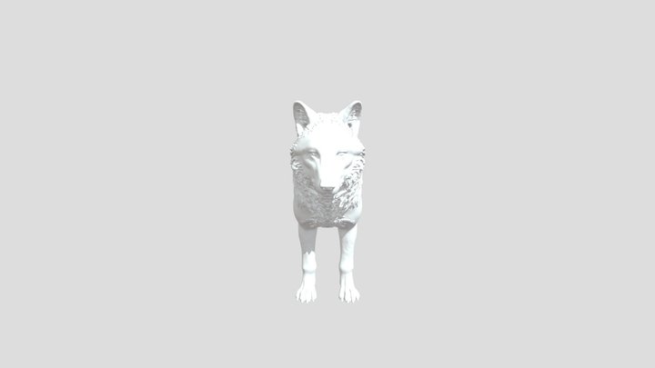 Highpoly Wolf 3D Model