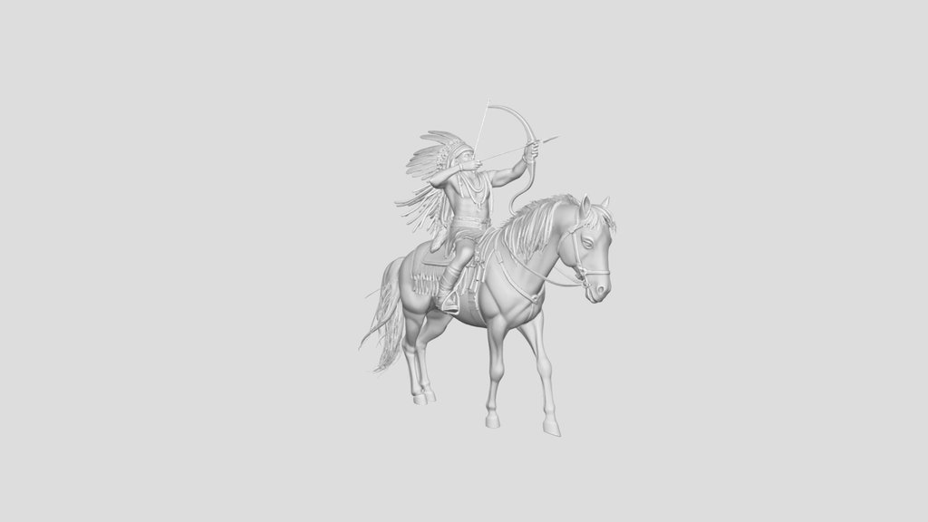 Plains Archer on Horseback