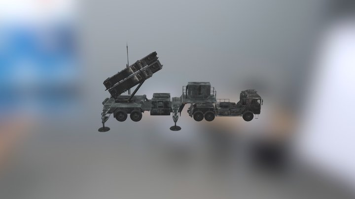 PAC3 Defence Missile Launcher 3D Model