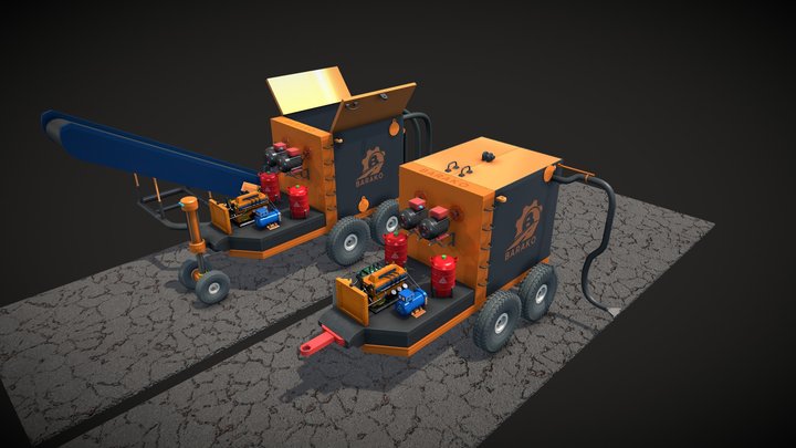 Sweeper Machine 3D Model