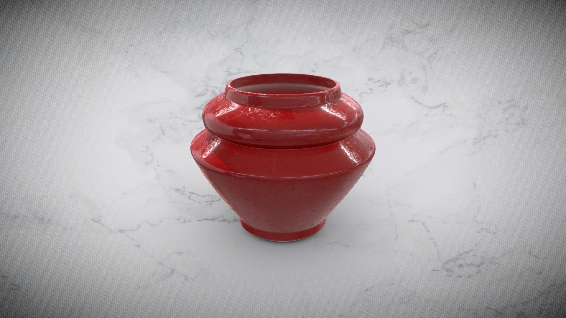 Modern Crackle Ceramic Vase