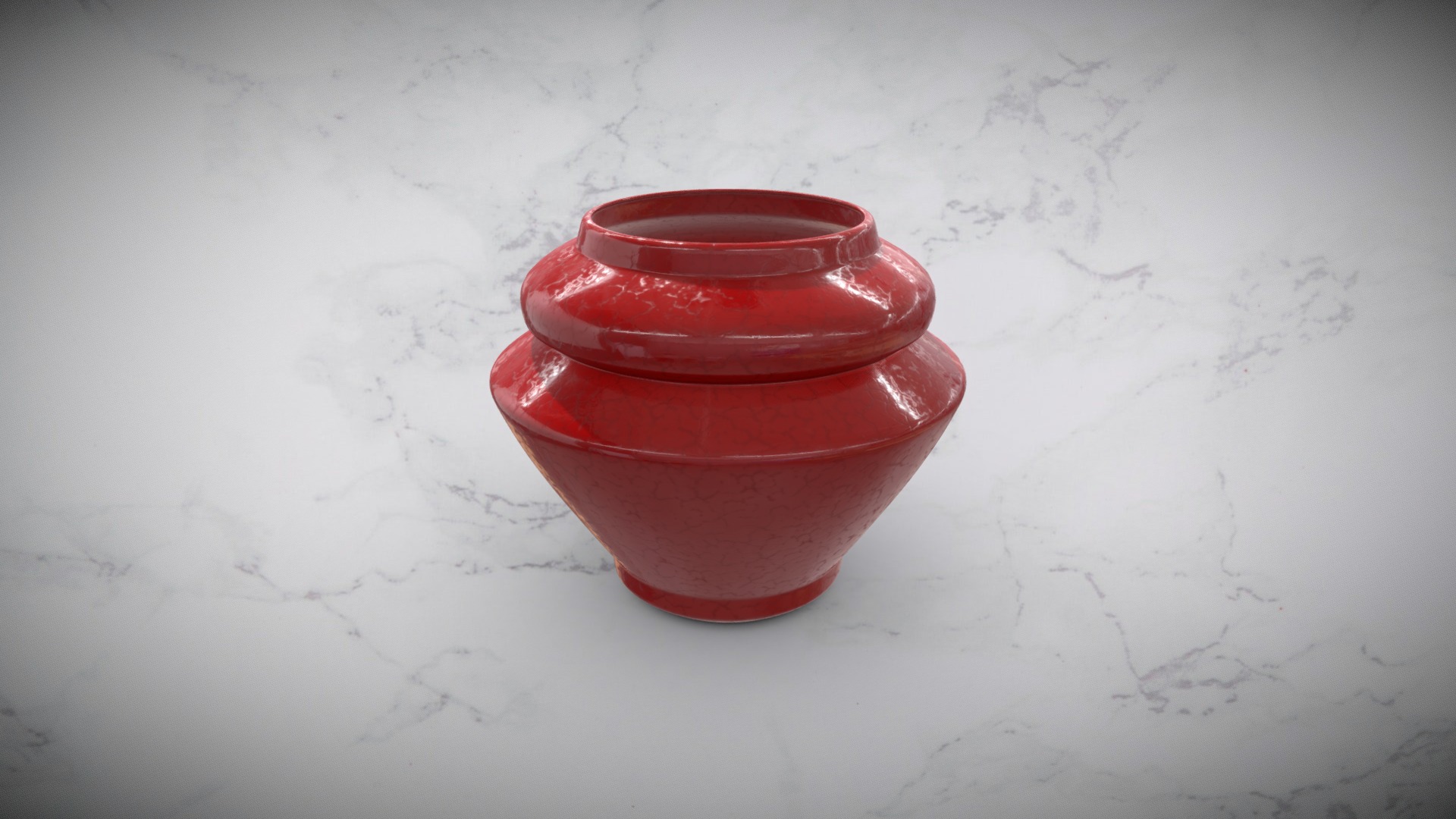 3D model Modern Crackle Ceramic Vase