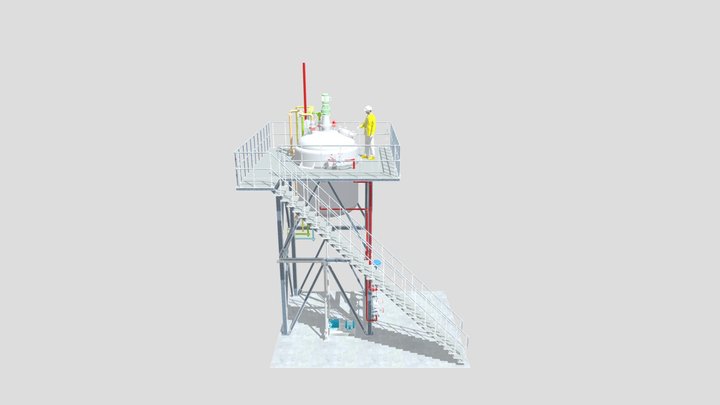 Réacteur 5000 litres 3D Model