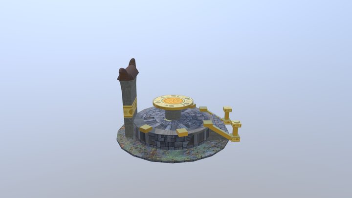 Trim Texture Scene 3D Model