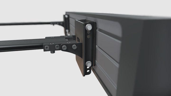 JB Falcon Removable Brackets for QR Attached 3D Model