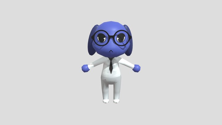 Animal Hospital Secretary (Rigged) 3D Model