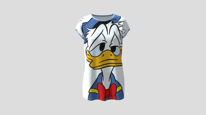 Long Tee Dress 3D Model