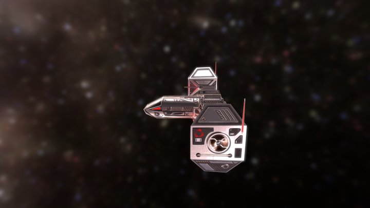 Battle Space Ship 3D Model