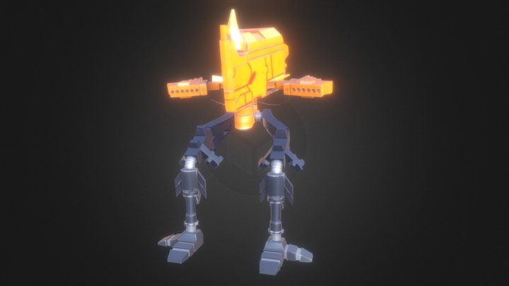 Missile Walker (Crimson Core) 3D Model