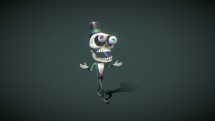 Skull man 3D Model