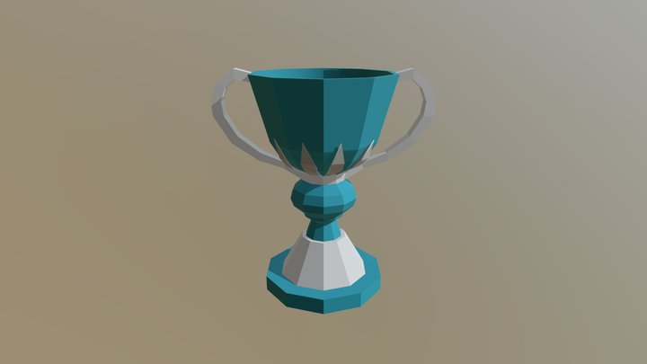 Chalice Silver Glass Textured 3D Model