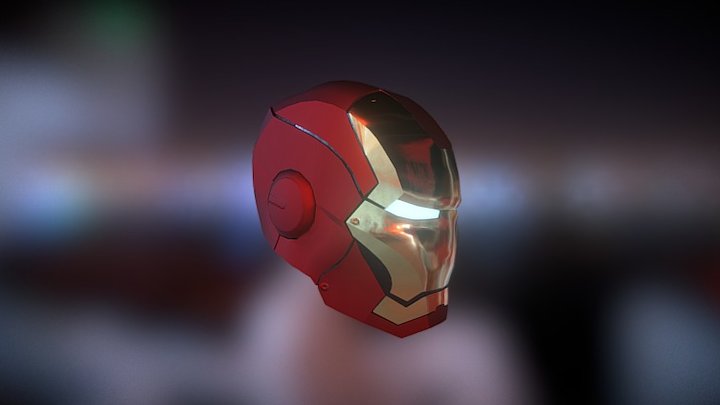 Iron Man Helmet Mark lll 3D Model