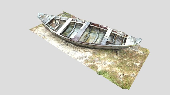 Fishing Canoe/Canoa de Pesca 3D Model