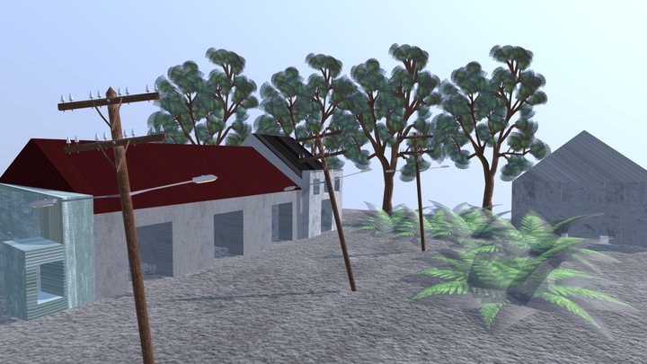 Village Enviroment 3D Model