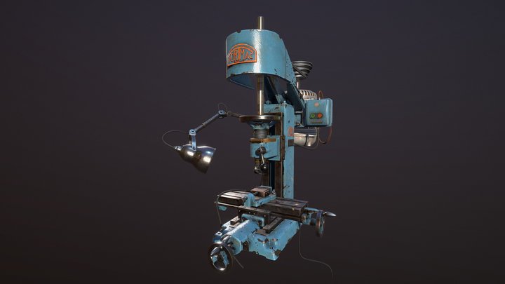Portmac Milling Machine 3D Model