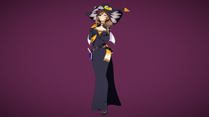 Lisa - Halloween (Genshin Impact) 3D Model