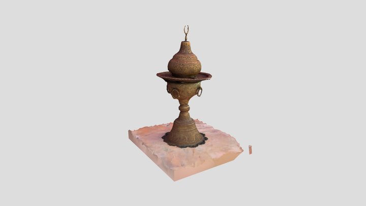 Traditional ornamental Tunisian cooker 3D Model
