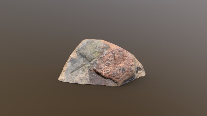 Small Mossy Rock Retopologized – Free 3D Model STL