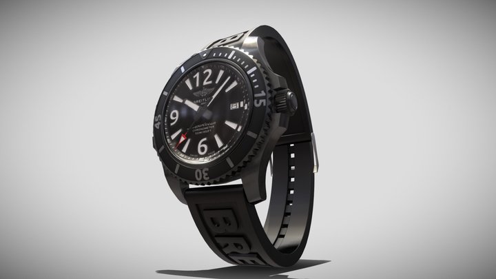 Breitling Superocean Automatic 44 - Watch 3D Model