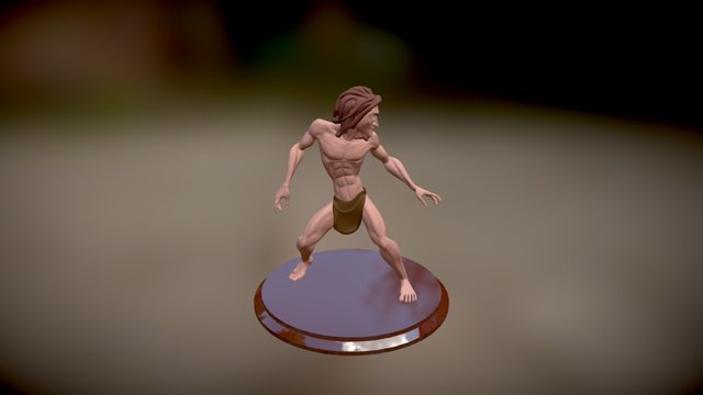 Tarzan Trophy 3D Model