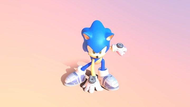 Sonic The Hedgehog Prime 3D Model
