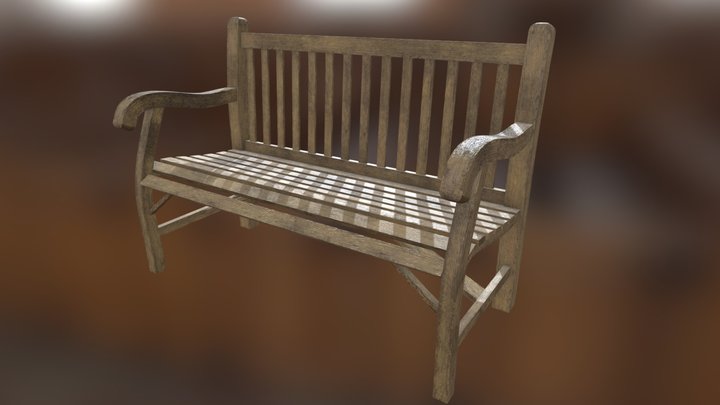 Street Wooden Bench – Modèle 3D gratuit STL