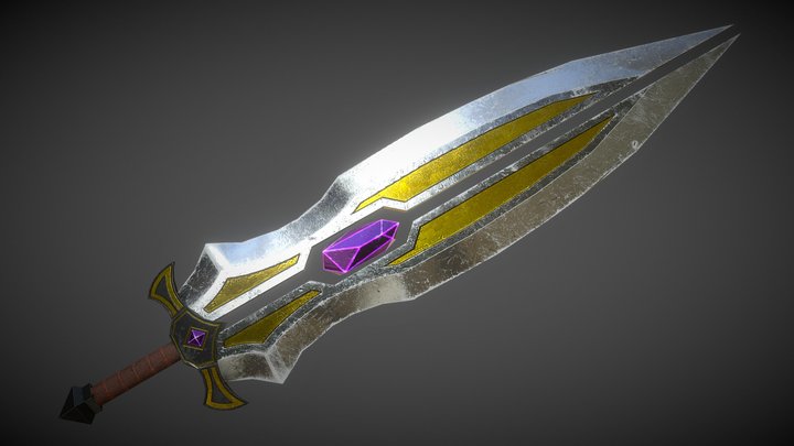 Crystal Sword – Free 3D Model STL