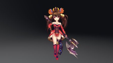 Handpainted Character - Uhui 3D Model