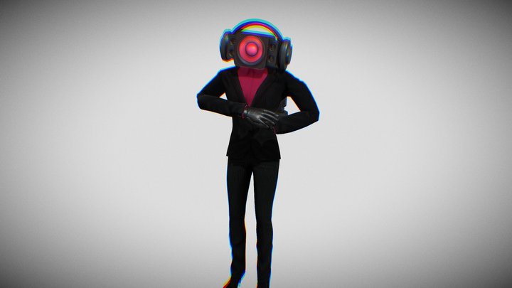 Speaker Woman 3D Model