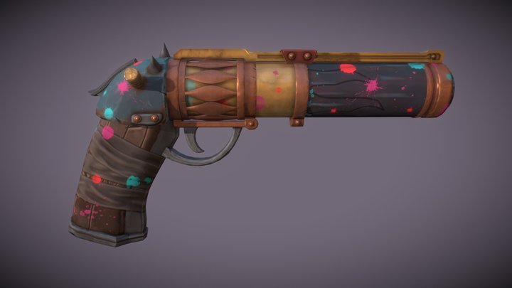 Jinx Arcane Pistol 3D Model