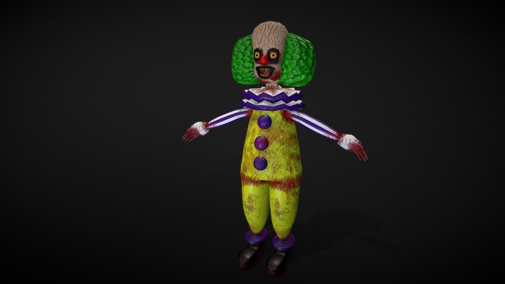 Creepy Clown 3D Model