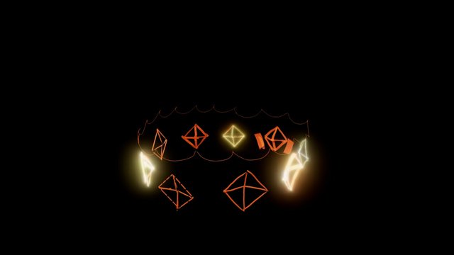 Google Tilt Brush Knight Lab Logo 3D Model