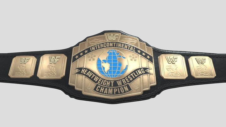 WWF - INTERCONTINENTAL CHAMPION BELT '94 BLACK – Kostenloses 3D-Modell STL