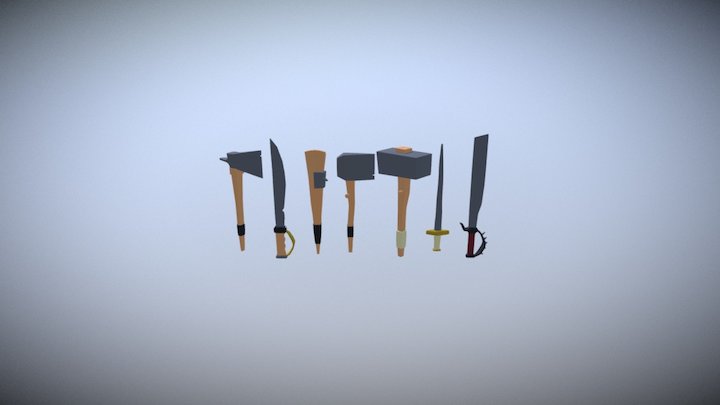 Weapons 3D Model