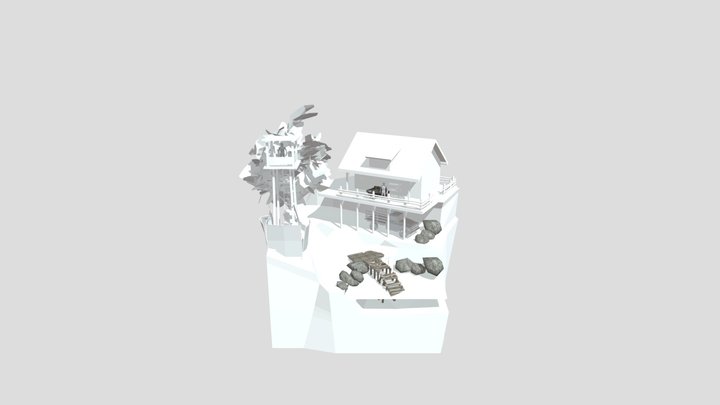 Forest Loner - Diorama WIP 3D Model