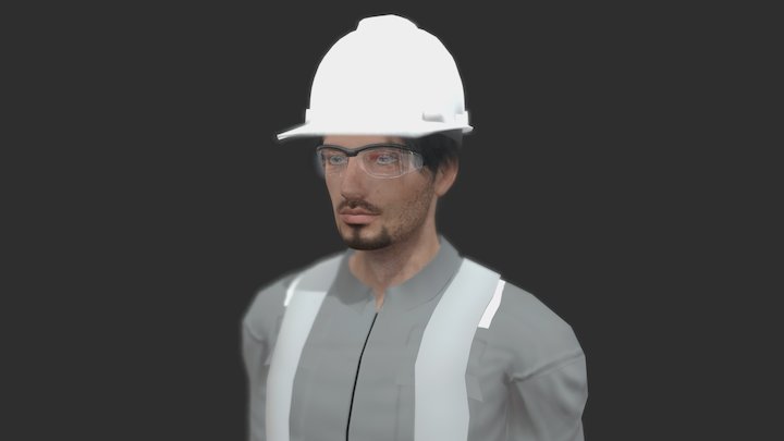 Refinery Worker 3D Model