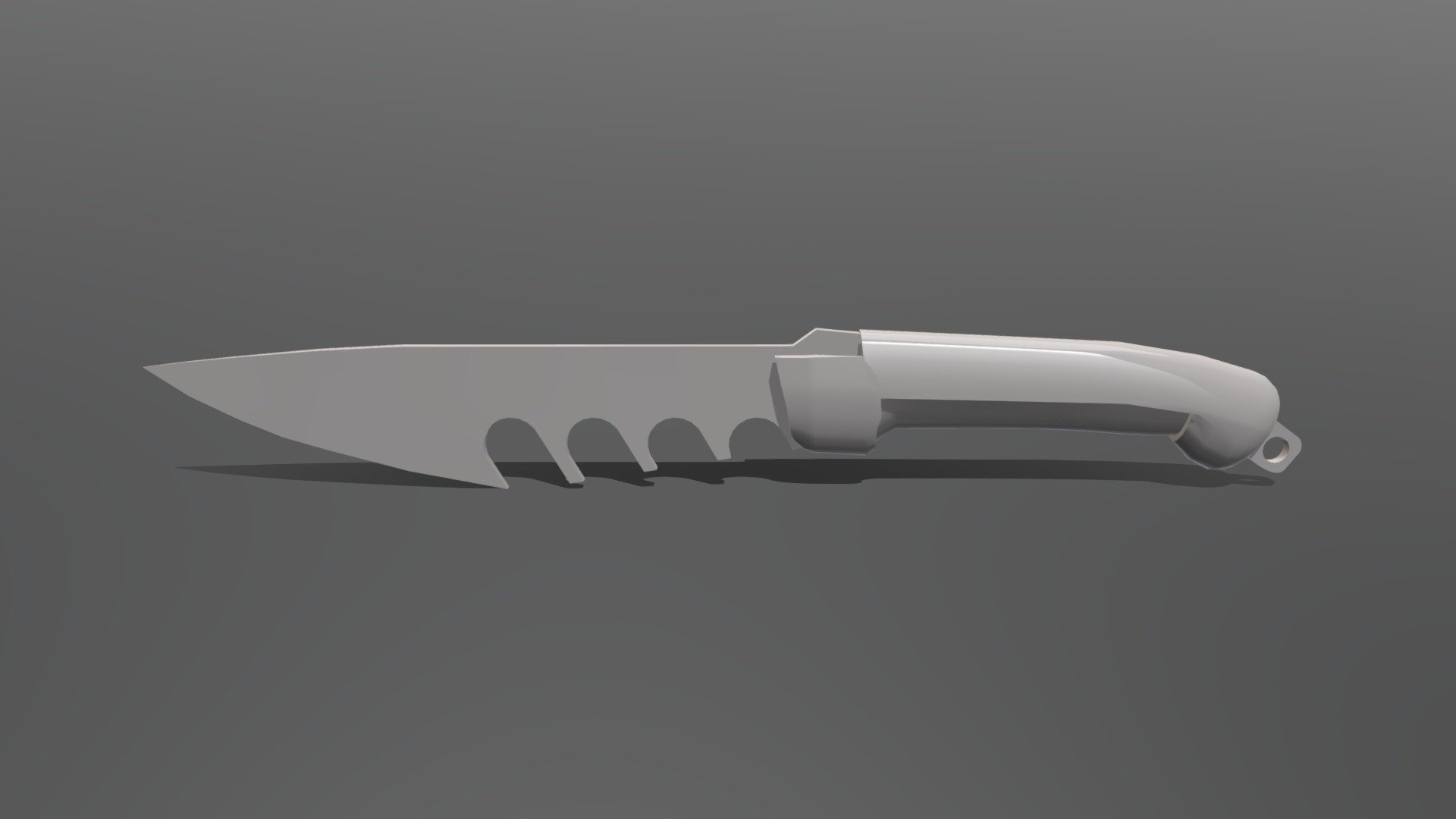 Low Model Knife - 3D Asset