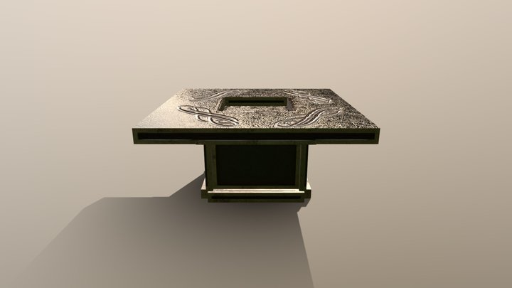 Food Table 3D Model