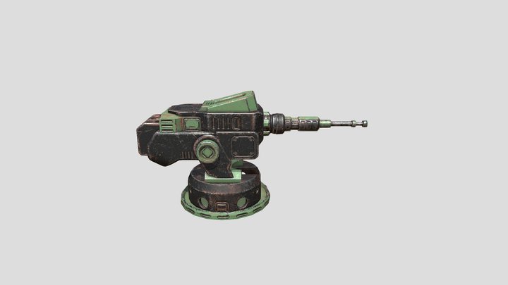 Machine Gun 3D Model