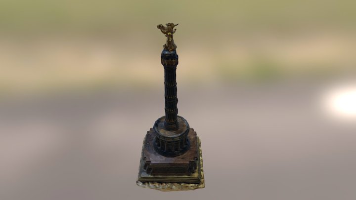 miniature model: Siegessäule (improved) 3D Model