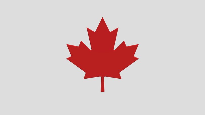Canadian Leaf 3D Model
