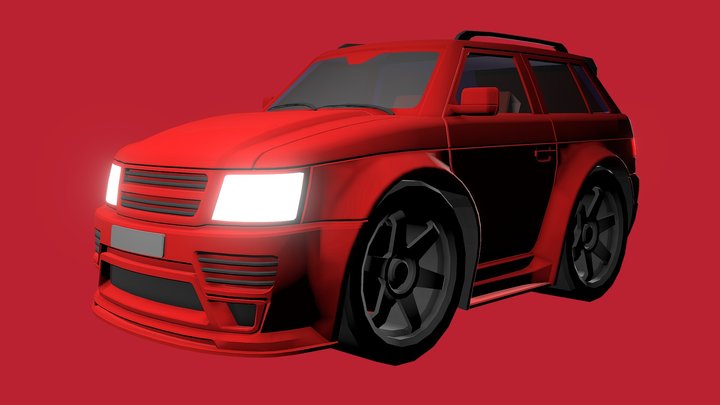 Stylized SUV Car 3D Model