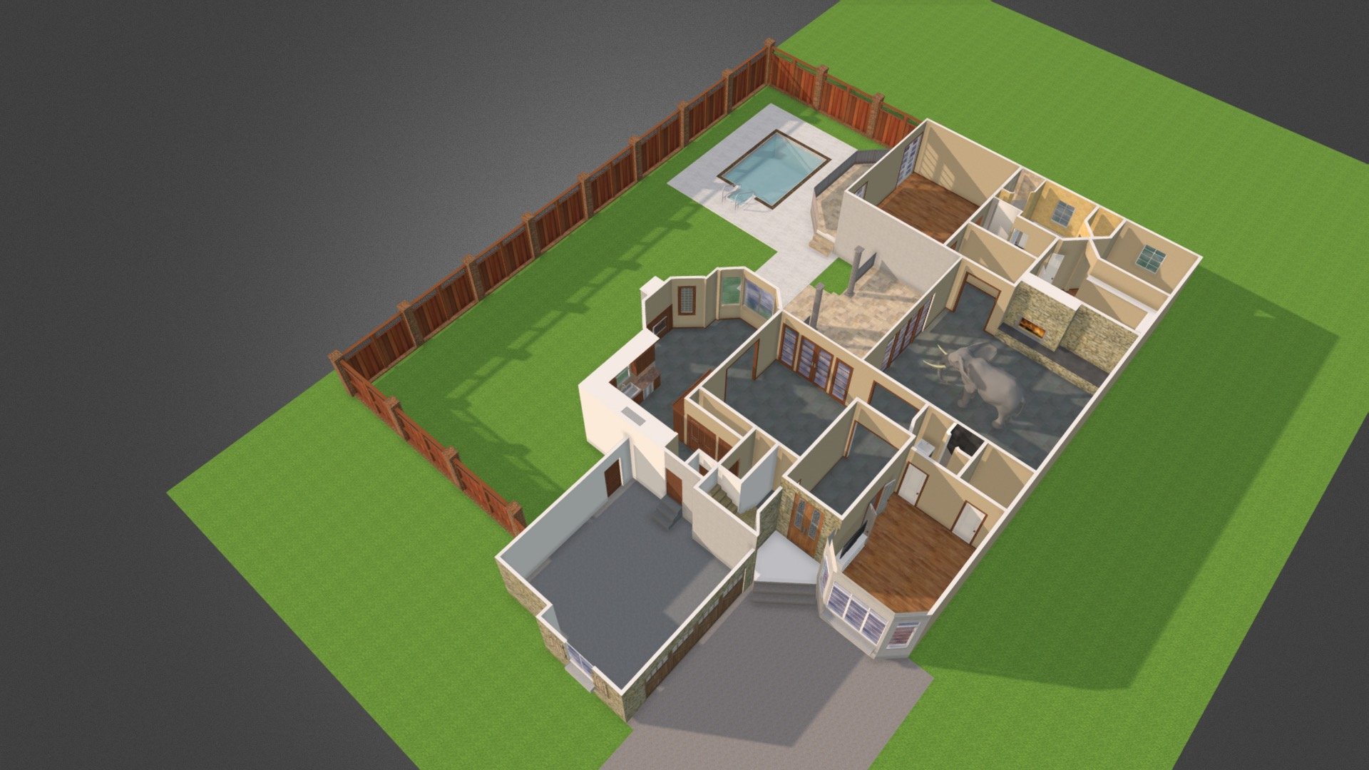 Prestwick Court 3D model by belmontguy [b91a92c] Sketchfab