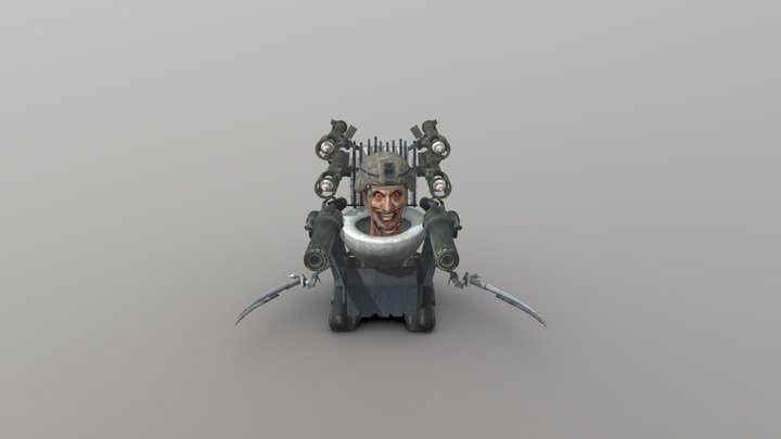 rocket_laser_claw_skibidi_toilet (2) 3D Model