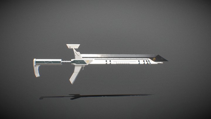 Gunblade - LSW4 - White 3D Model