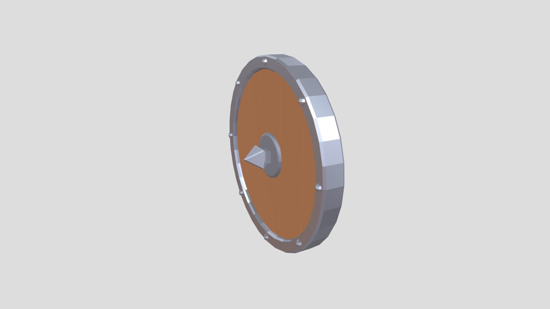 Low Poly Buckler Shield