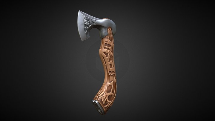 Stylized Axe 3D Model