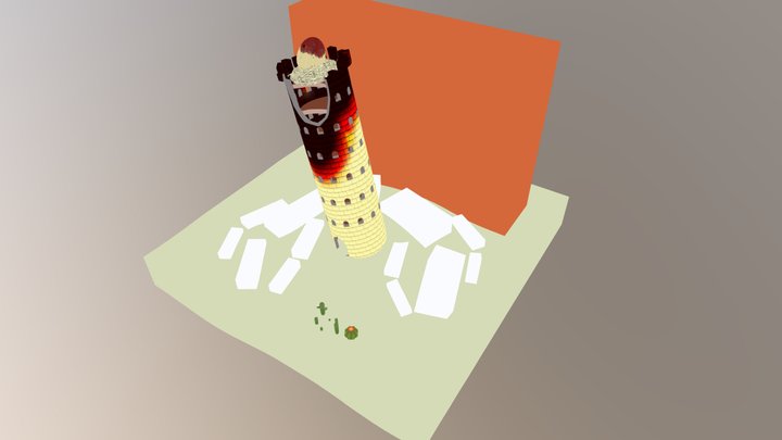 (Gray Box) Nesting Tower - Part 3 - Egg 3D Model